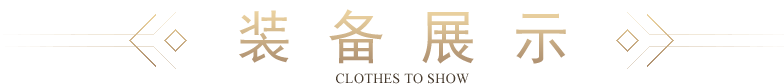 兵戈装备展示 clothes to show 